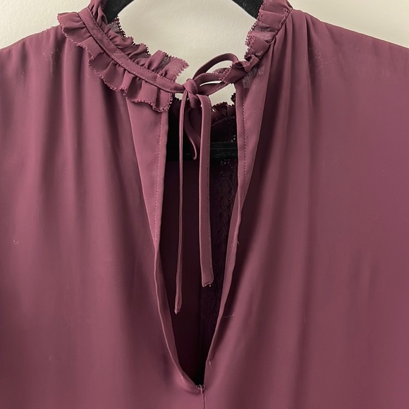 Burgundy Sunday Best Baby Doll Dress - Picture 5 of 7